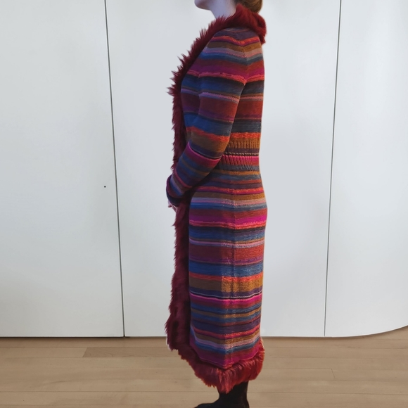 Peruvian Connection Striped Open Duster - Picture 2 of 11
